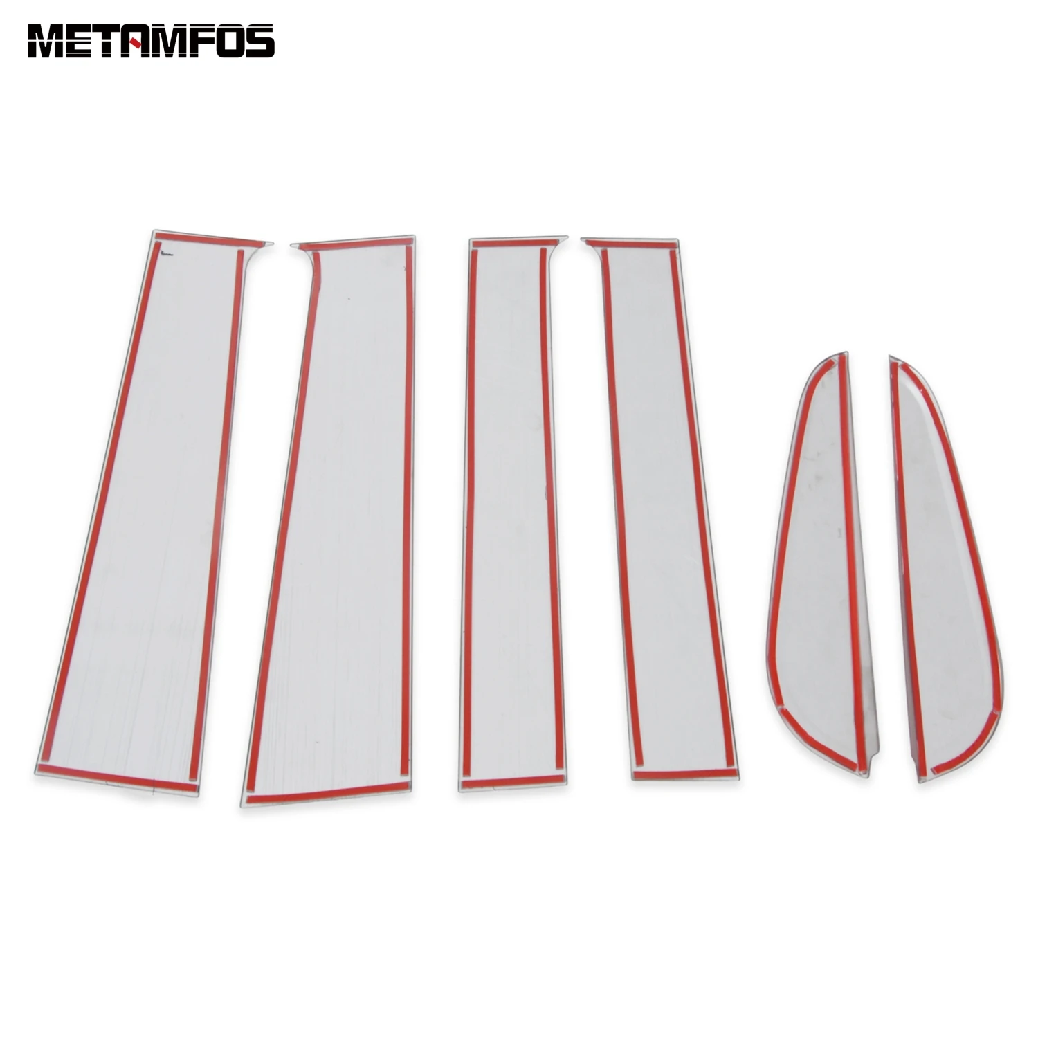 عتبة النافذة نافذة مركز B C غطاء عمود الكسوة لنيسان نافارا NP300 ST 2015-2023 2024 2025 الفولاذ اكسسوارات تصفيف السيارة