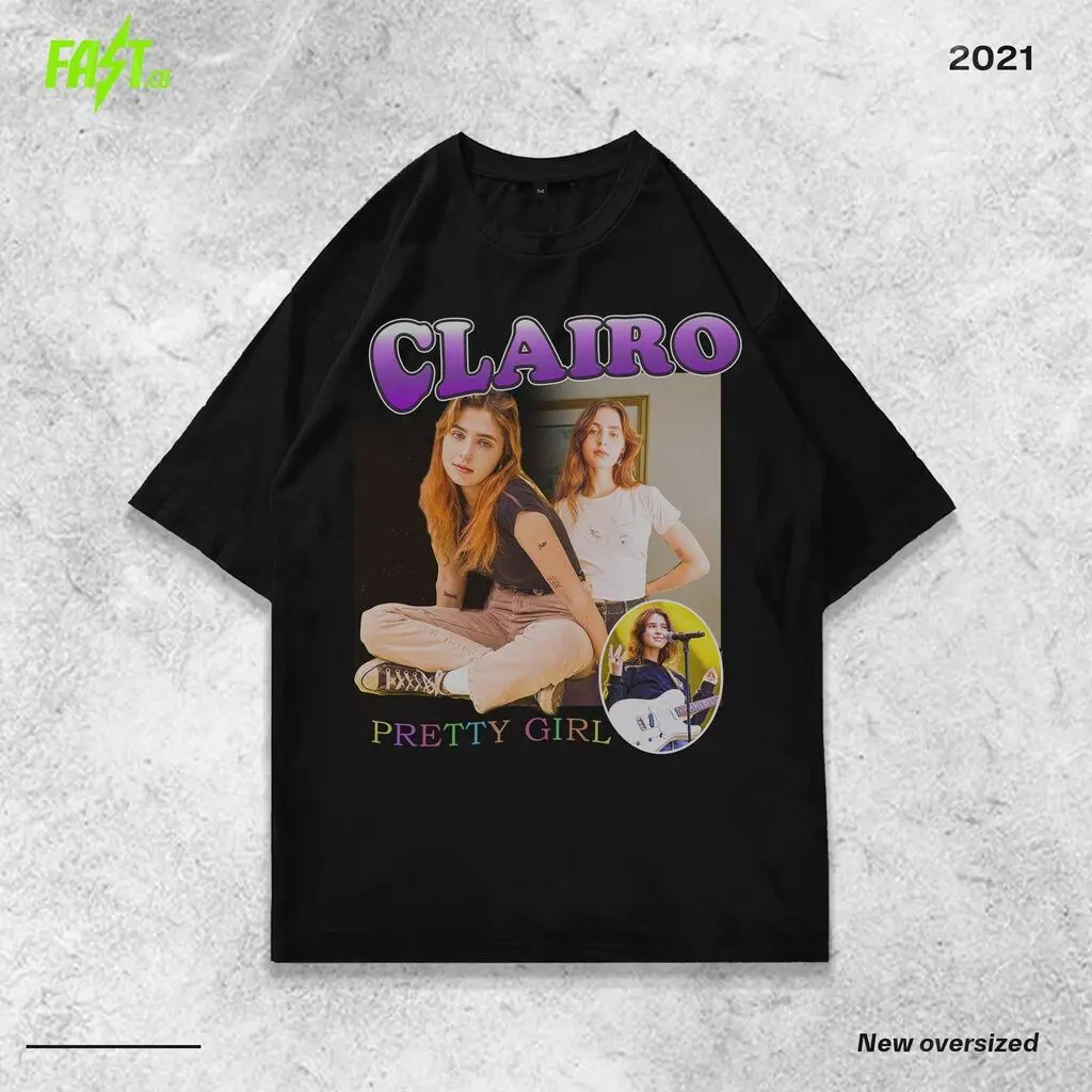 FREE ONGKIR - T shirt Clairo Vintage Oversized Rap Tee - Kaos Clairo Oversize