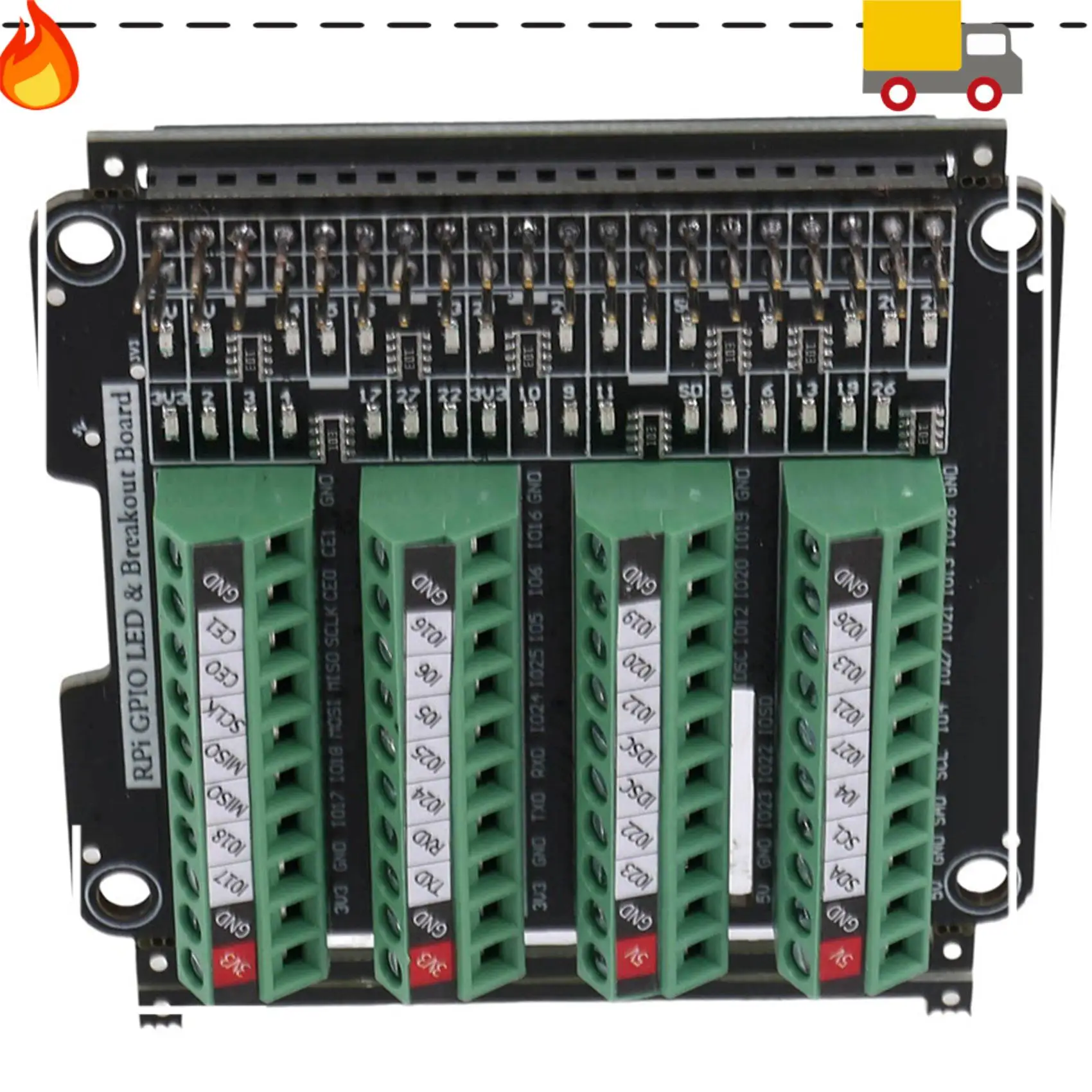 

Discount-GPIO LED Terminal Block Breakout Board For Raspberry Pi A+ 3A+ B+ 2B 3B 3B+ 4B