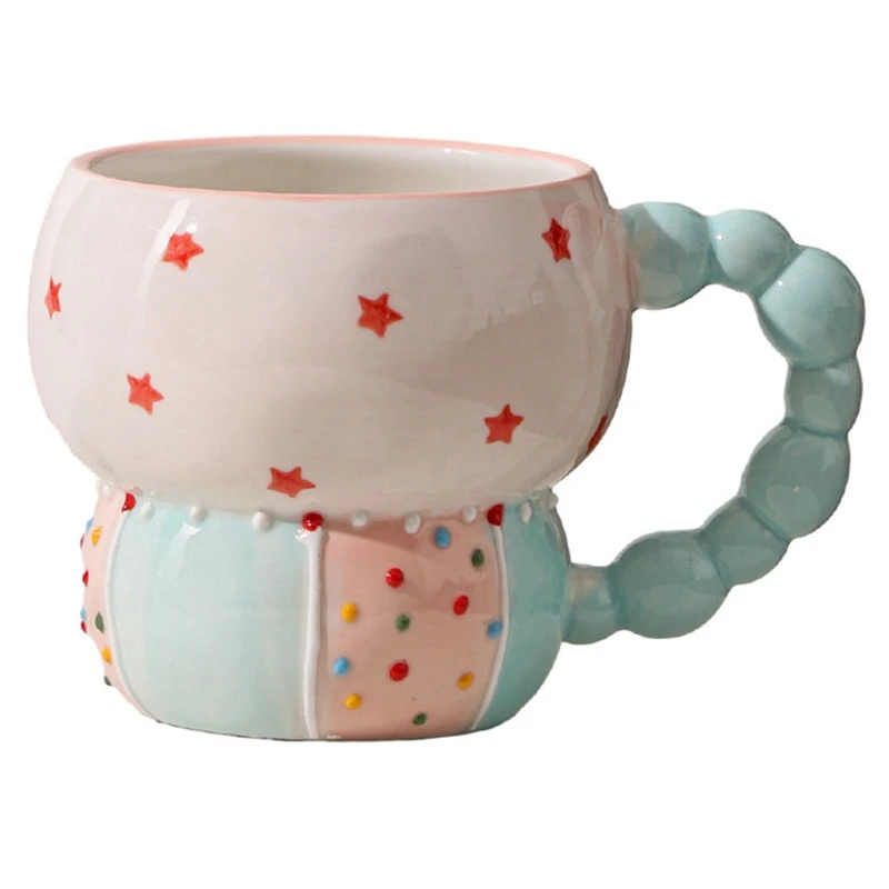 

Ceramic Cup Color Coffee Cup Household Cup Breakfast Cup Milk Coffee Tea Fruit Juice Oat Water Cup