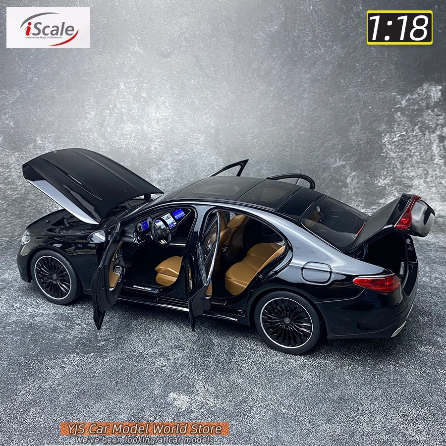 iScale  Diecast model 1:18 scale  E-Klasse E450 W214 New sedan Car model Static decoration Holiday gift collection