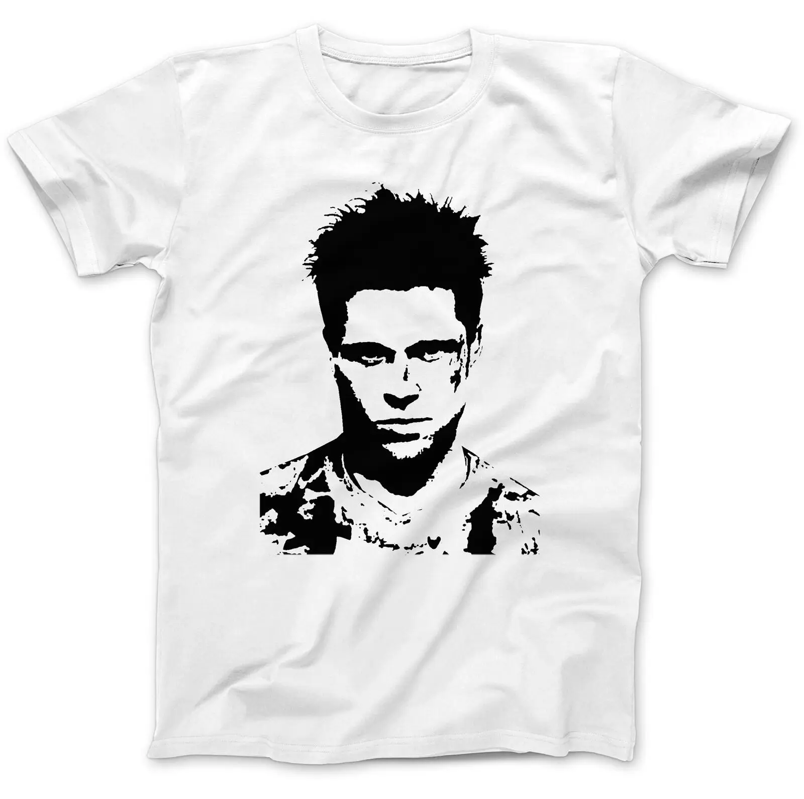 เสื้อยืดแขนสั้นของผู้ชายผ้าคอตตอนเกรด100% ได้รับแรงบันดาลใจจาก Tyler Durden