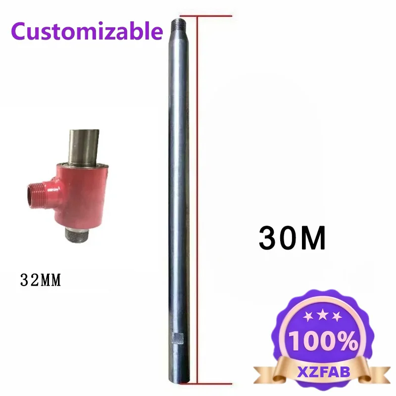 Factory Direct 2026 1m Water Drill Extension Rod, Heavy-Duty Core Drill Adapter, for Concrete/Pipe Installation