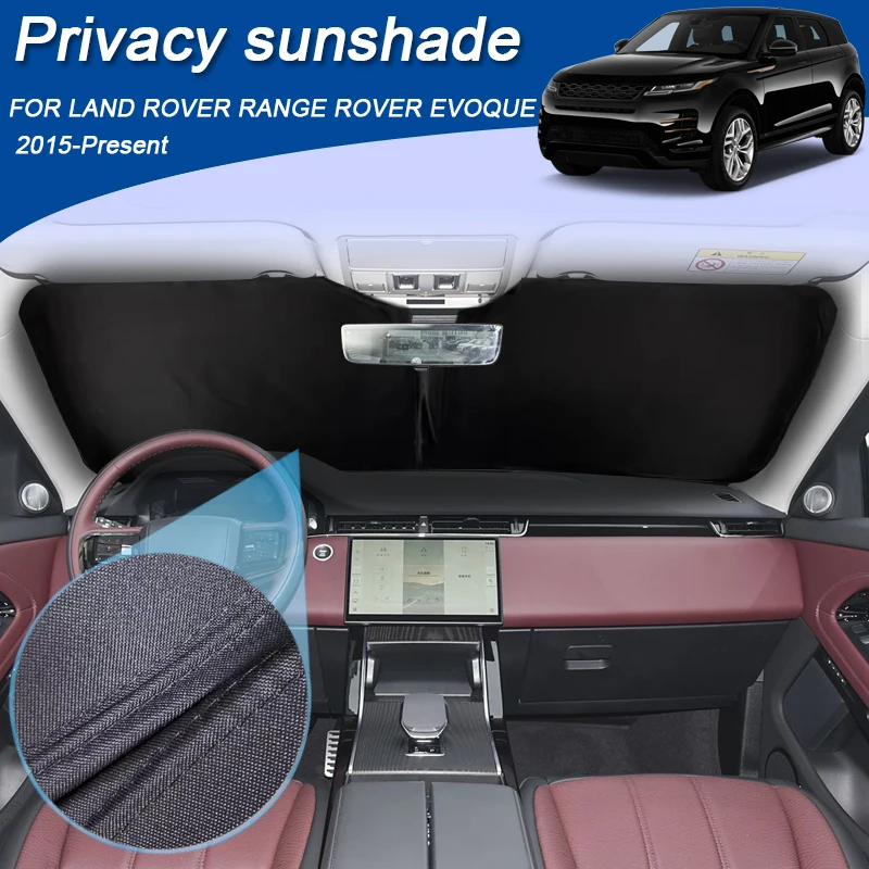 Car Black Windows Privacy Sunshade For LAND ROVER RANGE ROVER EVOQUE 2015-2026 Anti-UV Heat Insulation Protect Cover Accessories
