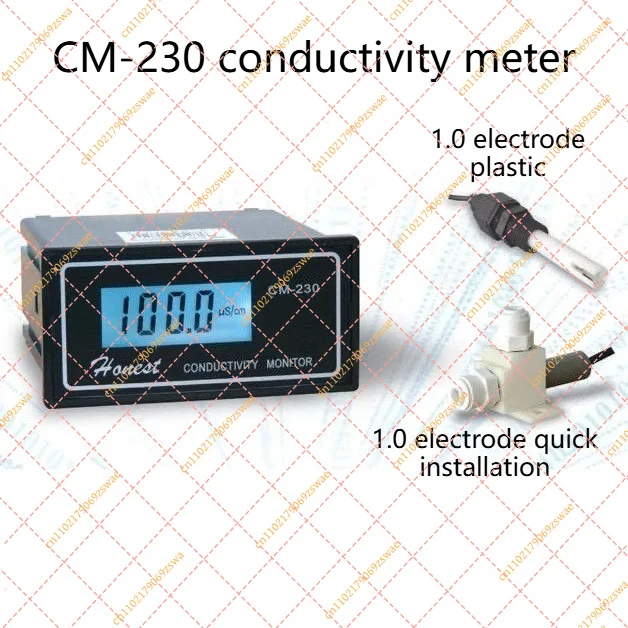 CM-230K Online Conductivity Monitor Tester Meter Analyzer Contact Relay NC 0-1999us/cm Error 2%FS ATC Alarm Output 4-20mA