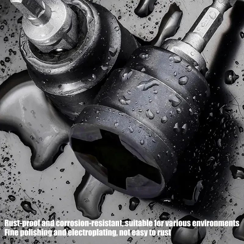 

Universal Scissor Car Jack Adapter Rv Stabilizer Drill Adapter Disassemble Tool Steel Ball Joint Rod Impact Wrench