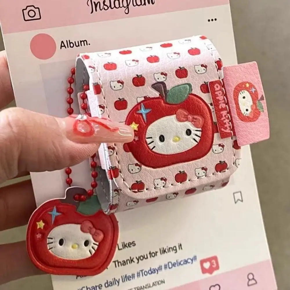 Sanrio HelloKitty PU Airpods pro2  headphone protective case Anti scratch Cartoon anime periphery Desktop ornament birthday gift