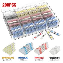 200PCS Waterproof Solder Wire Connector Kit Waterproof Heat Shrink Tubing Kits for Solder Wire Connector