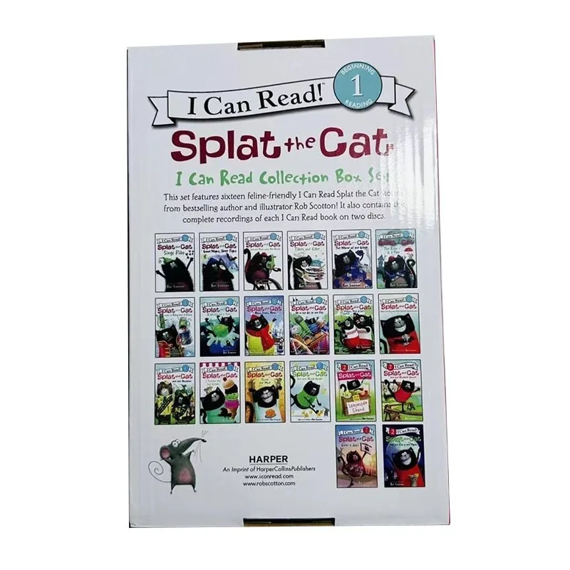 English Version I Can Read Graded Reading Book Splat The Cat 20 Books/box English Books Libros Livros Libro Livro