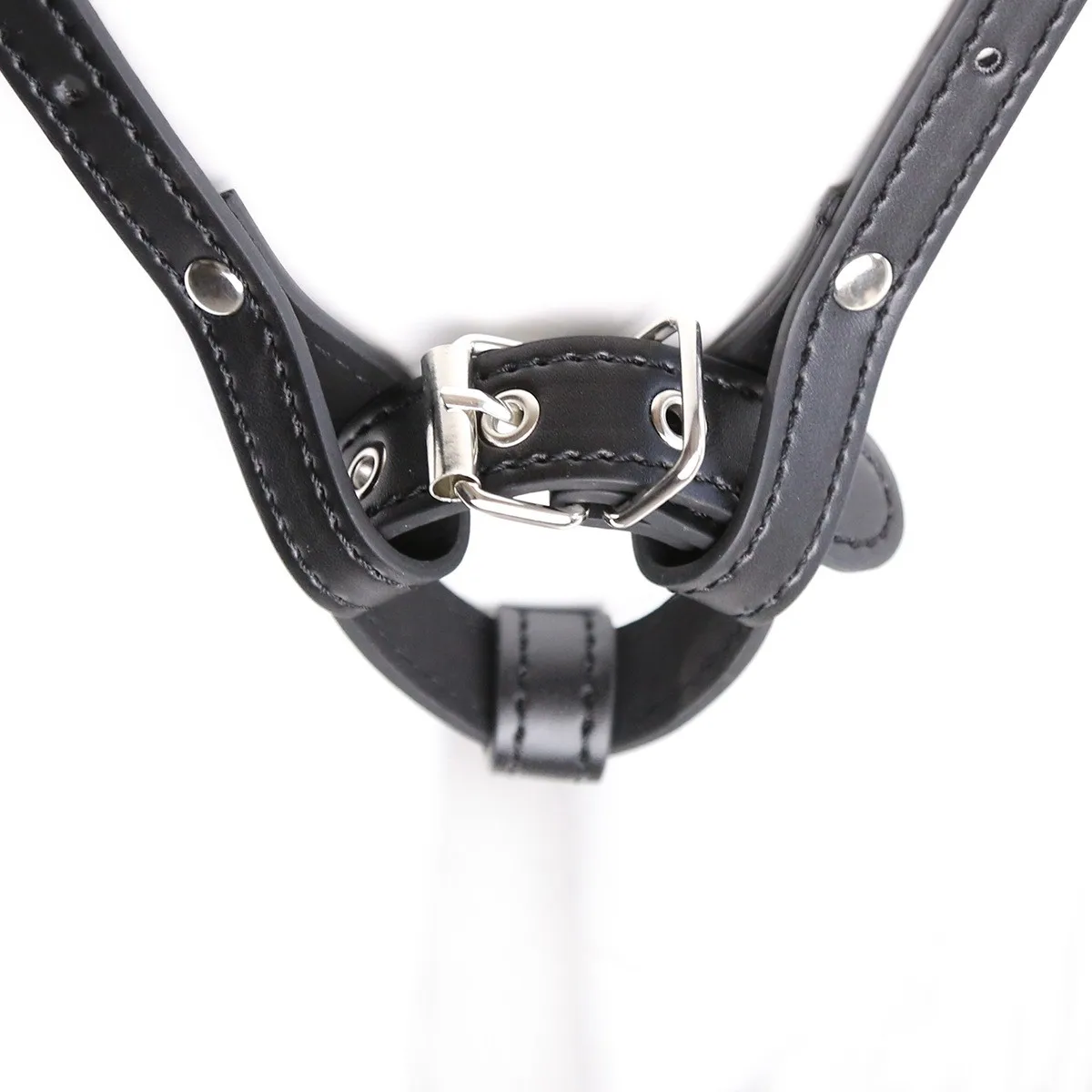Leather Forced Orgasm Harness,Massage Wand Belt Massager Strap,Vibrator Restraint BDSM Pleasure Bondage,Chastity,Sex Toys Women - view 6