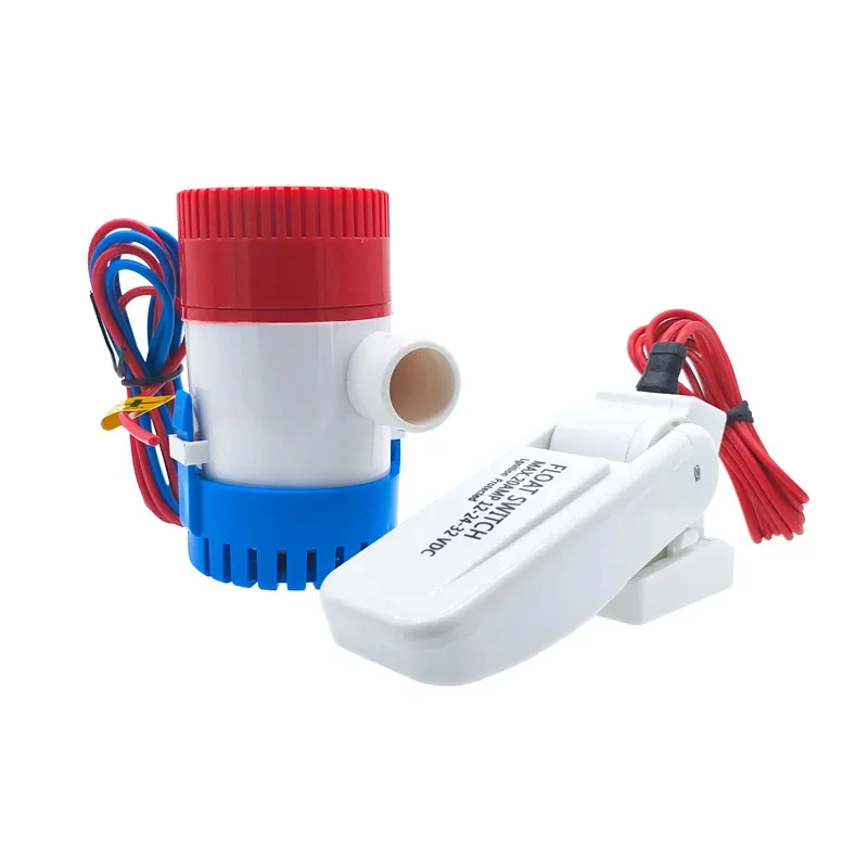 1 قطعة مضخة نزح مع مفتاح تعويم 12 فولت/24 فولت 1100GPH/750GPH مضخة مياه لقارب طائرة مائية محرك المنازل قارب المنزل-مضخة نزح