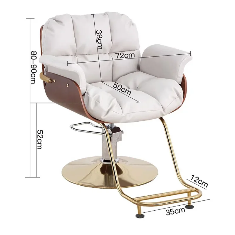 Comfy Nordic Barber Chair Fashionable Trendy Simple Adjustable Hairdresser barber accessories Aesthetic cadeira Furniture