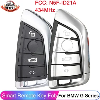 KEYECU OEM N5F-ID21A BMW 3 5 6 7 X3 X5 X7 G 시리즈 G30 G32 G11 2018 2019 2020 2021 스마트 근접 원격 키 434MHz ID49