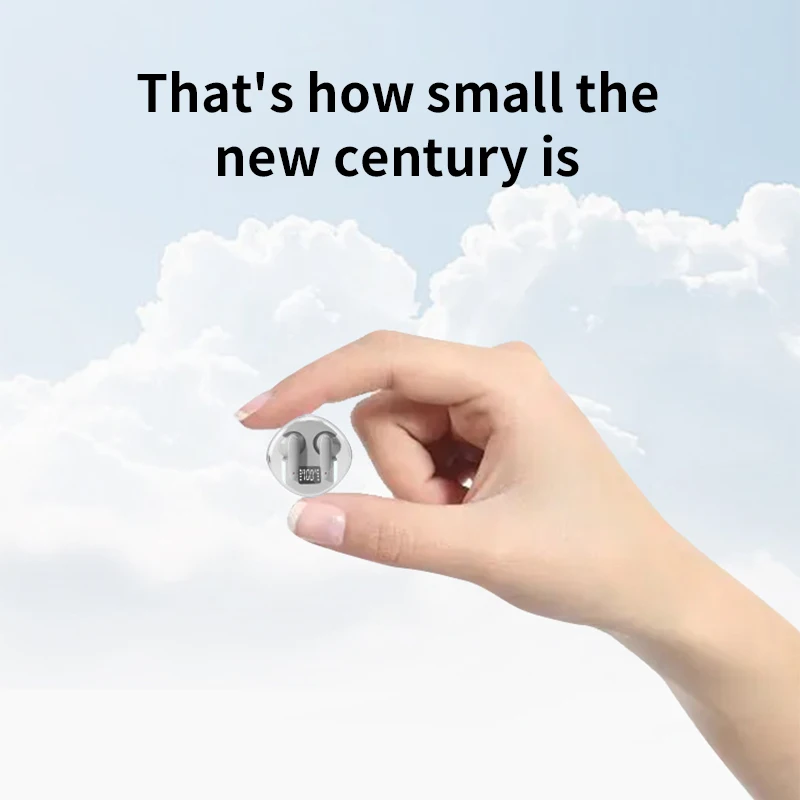 سماعة رأس لاسلكية بلوتوث 5.3 سماعات أذن داخلية IPX5 مقاومة للماء وخاصية إلغاء الضوضاء سماعات رأس رياضية لهاتف Xiaomi iPhone