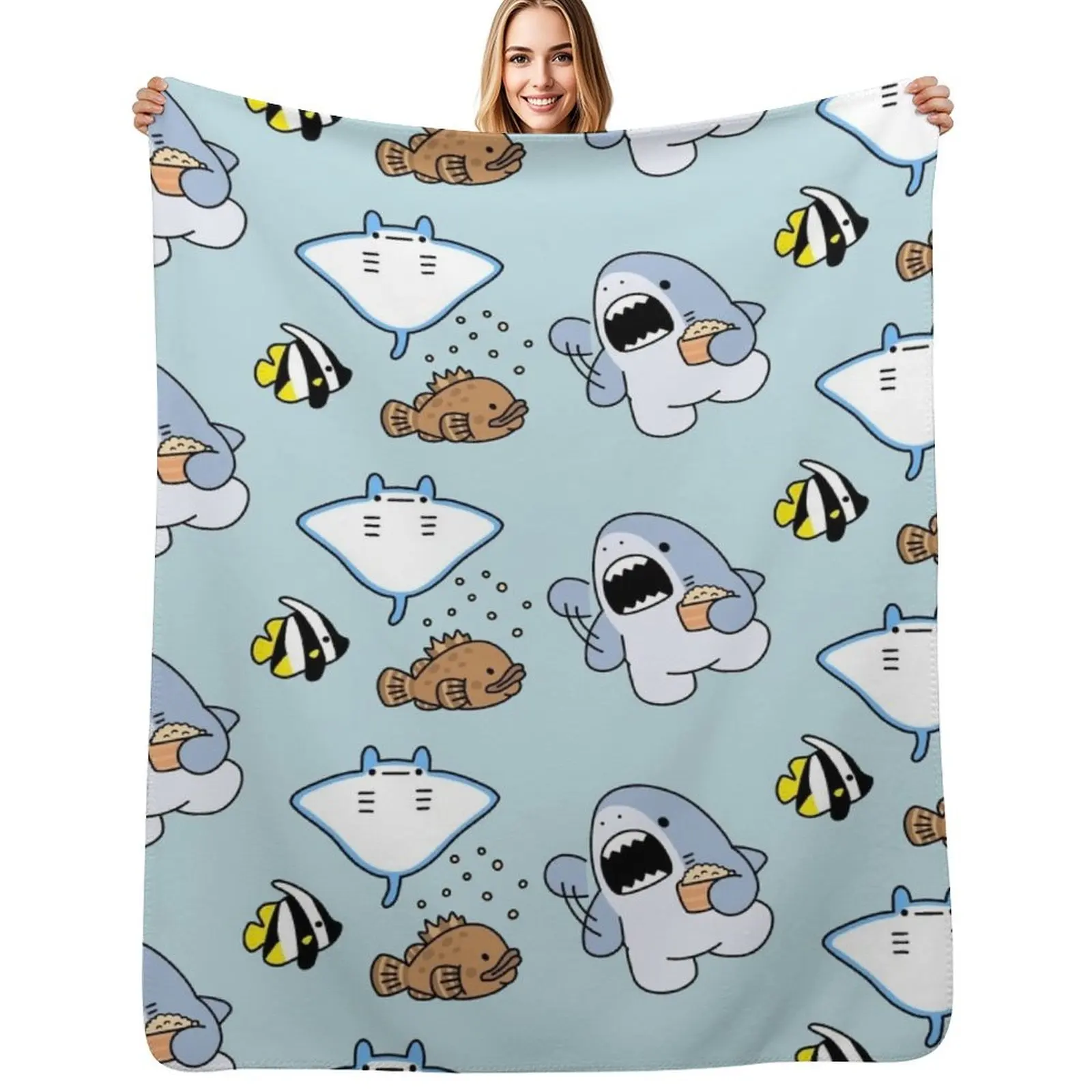 

Samezu Sea Throw Blanket Soft Beds Hairy Blankets