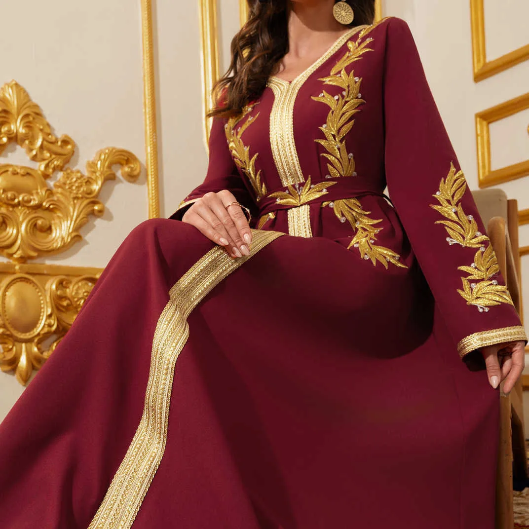 Dubai kaftan vestido feminino renda árabe manga longa moda vestido longo abaya ramadan dubai luxo islâmico elegante