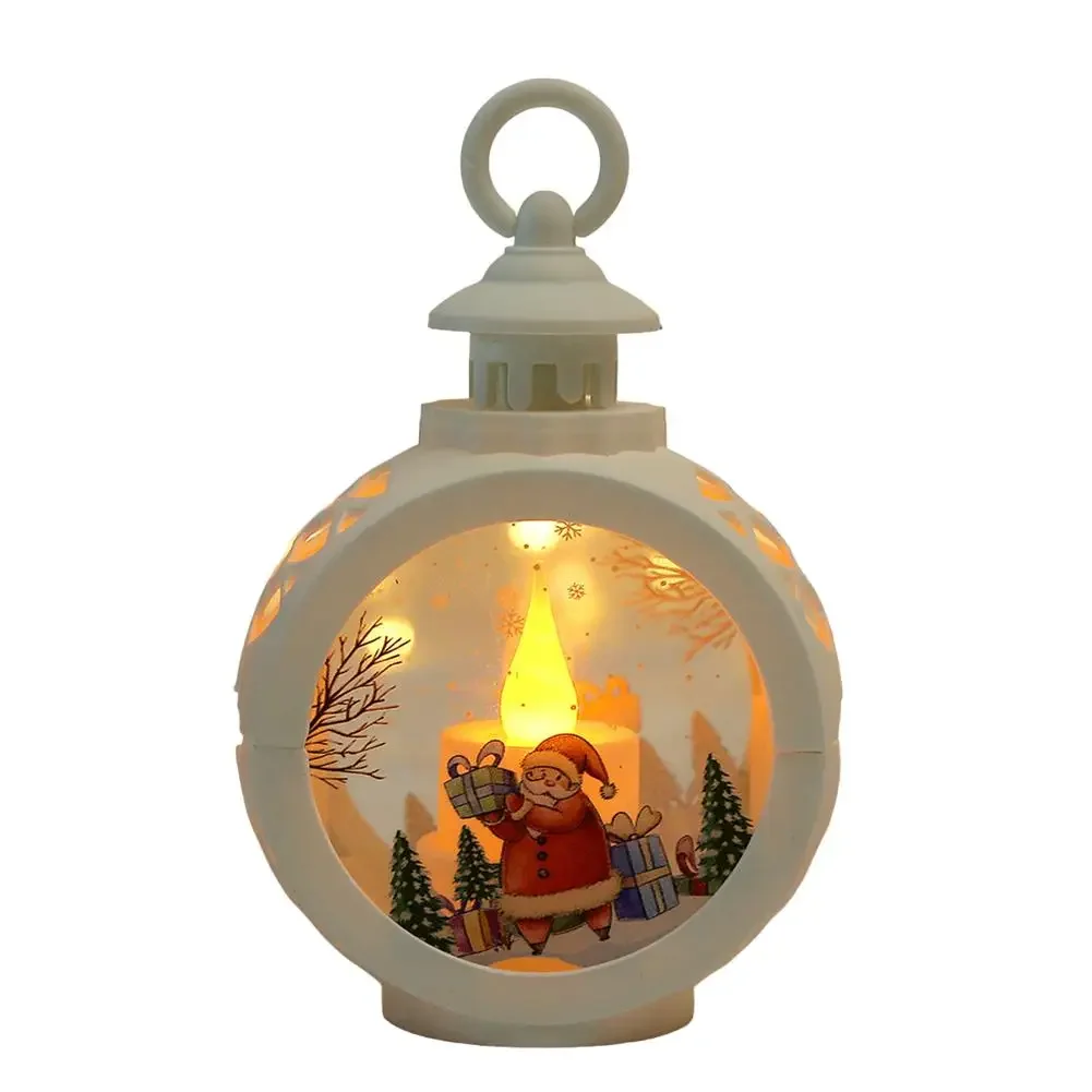 Lighted Christmas Snow Globe Lantern Battery Operated LED Night Light With Hook Christmas Tree Ornaments Gif T Ideas