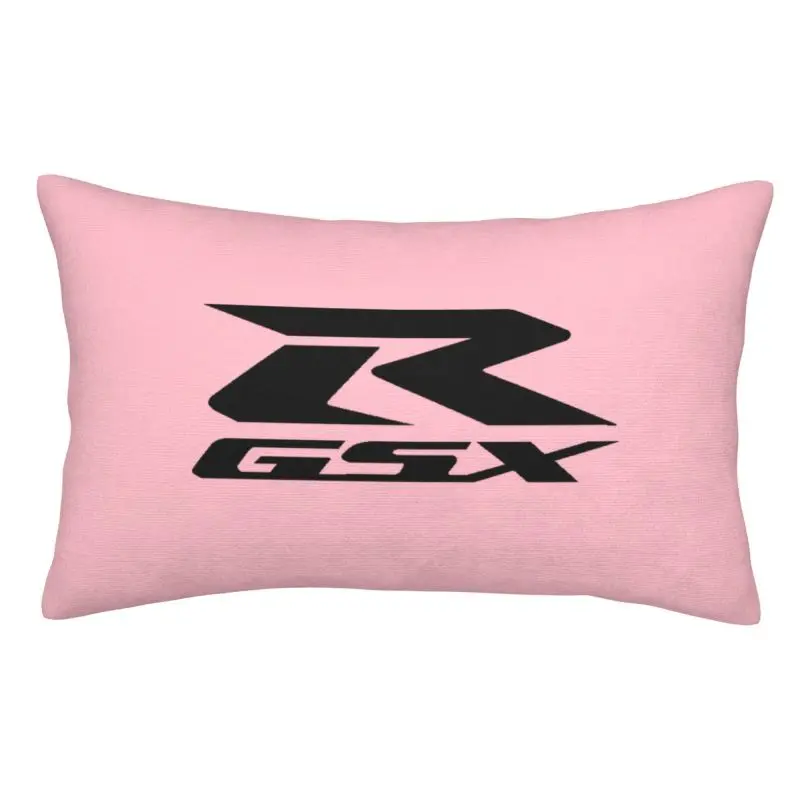 Custom Fashion Motorcycle-Suzukies Motor GSXR Racing Cushion Covers Velvet Pillowcase for Bed Sofa Rectangle Pillowcase