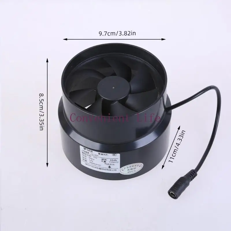 L1EE مروحة تهوية قوية AC100-240V مضمنة مروحة قناة معززات تنفيس 3.35 بوصة #6