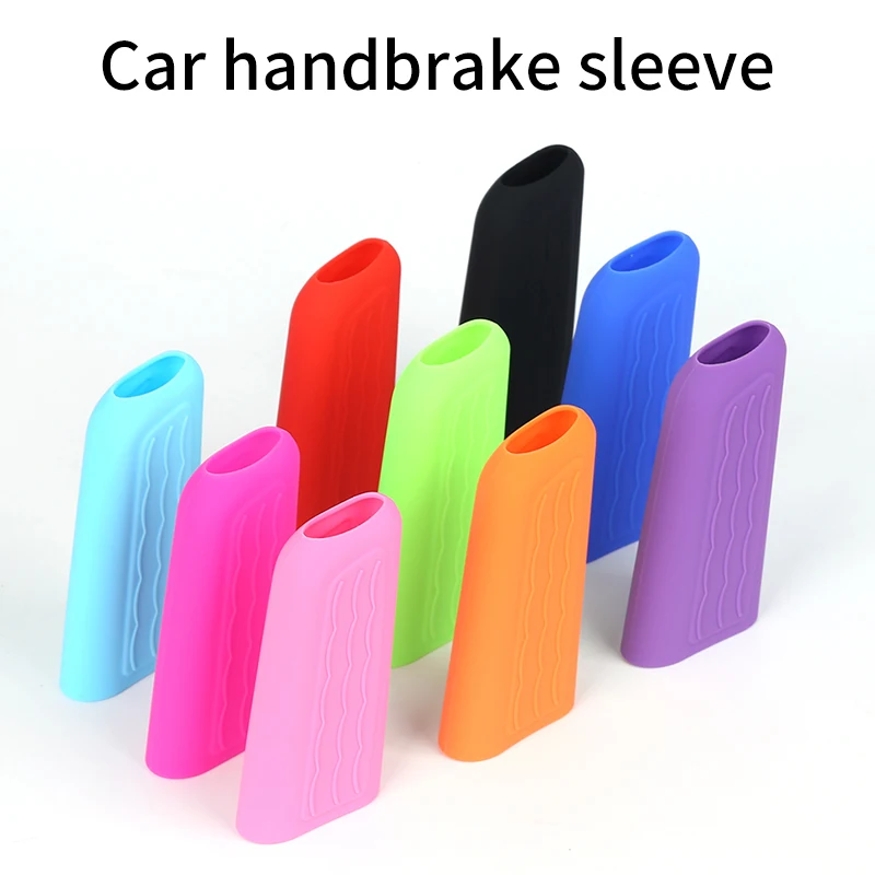 Car Handbrake Grip Covers Universal Wavy Silicone Handbrake Covers Sleeve Silicone Gel Anti-slip Parking Hand Brake Grips Sleeve