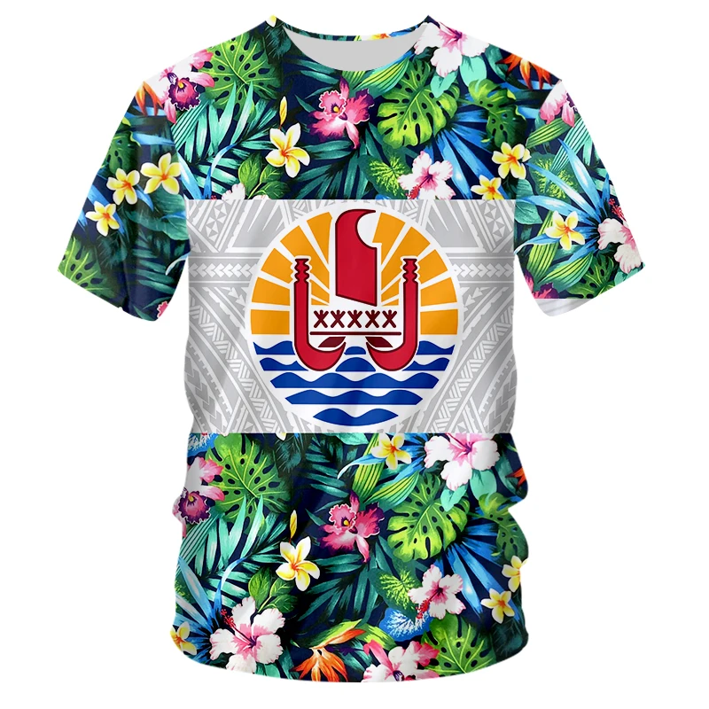 

Tahiti Tribe Polynesian Men's T-shirt, 3d Printed Sports Shirt, Round Neck, Casual Multifunctional Short Sleeve, Oversized Pullo