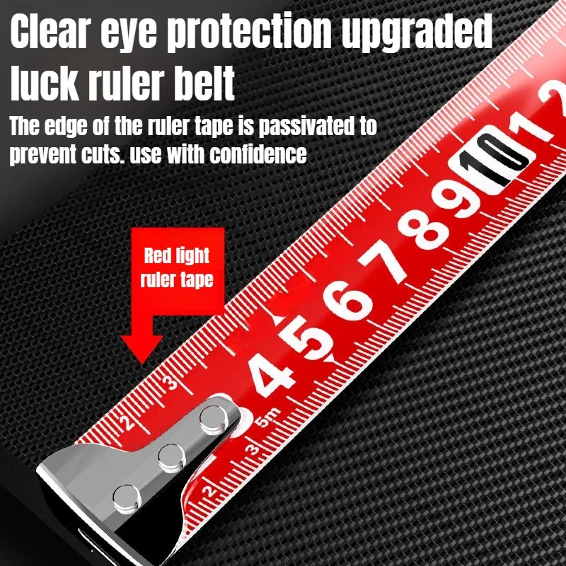5M Meetlint Intrekbare Rode Hoge precisie 3M 7.5M Meetlint Verdikte slijtvaste Tape Praktische Meetinstrumenten