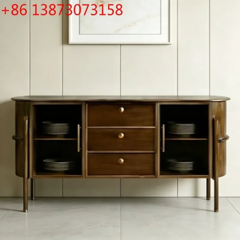 New Chinese ebony triangle household solid wood wall living room corner cabinet