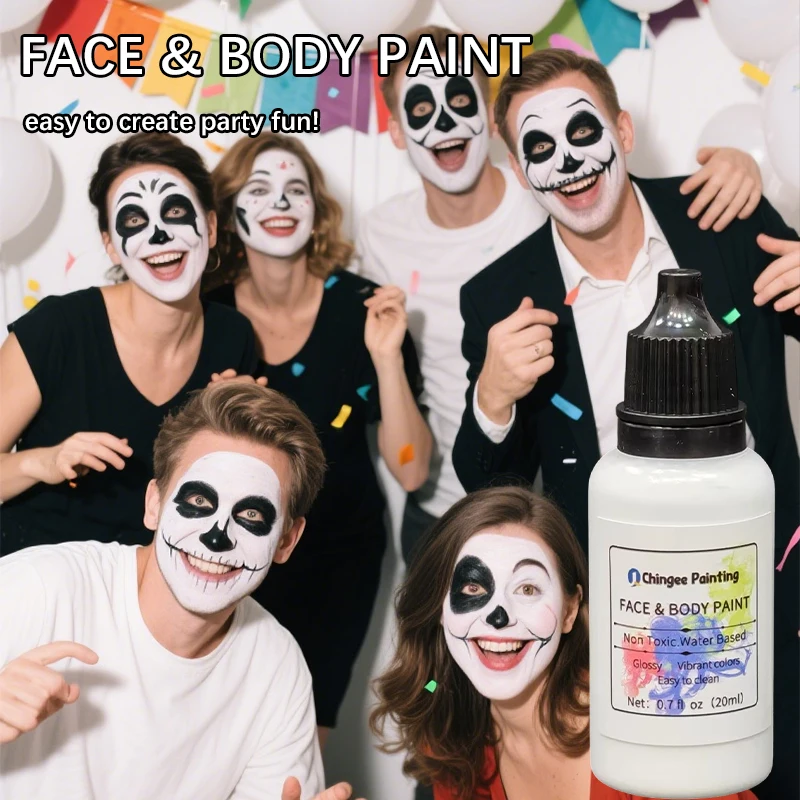 مجموعة طلاء الجسم مكونة من 12 لونًا للهالوين والحفلات التنكرية والحفلات، ألوان زيتية خاصة مائية سريعة الجفاف والوجه وفن جرافيتي كامل الجسم