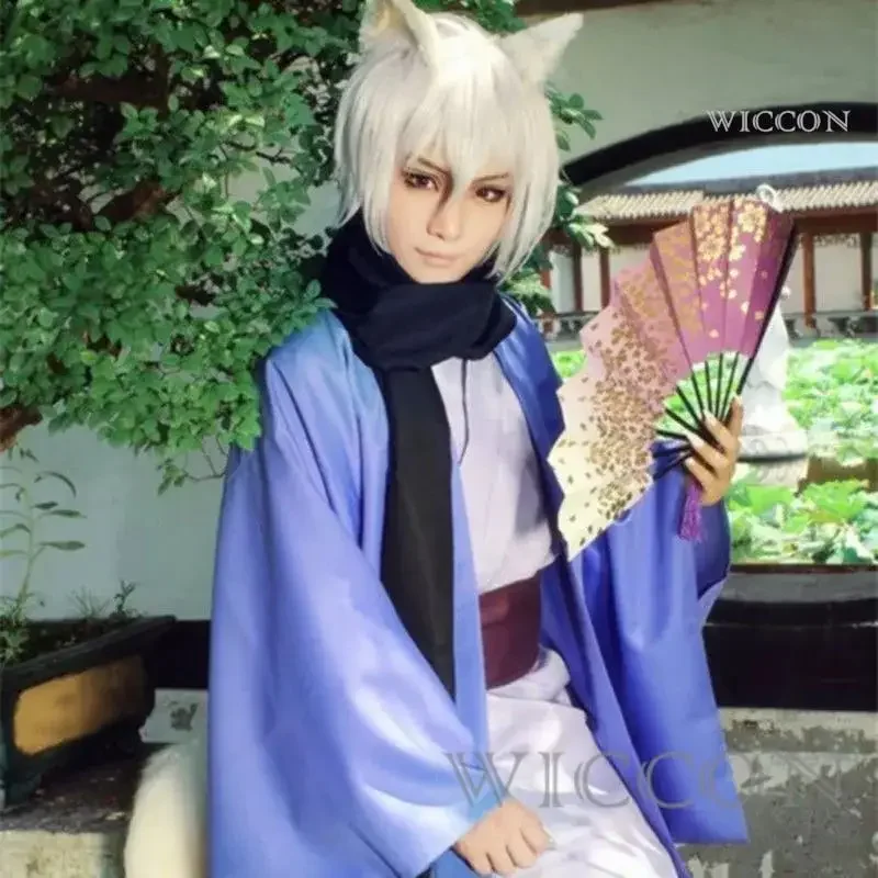 Anime Tomoe Kamisama Cosplay Traje com Peruca e Sapatos, Misuki Hajimeshita Amor Kamisama Beijo, Kimono Nanami