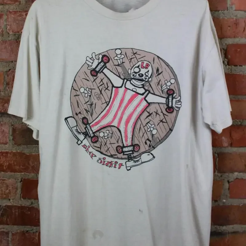 Винтажная белая футболка Limp Bizkit Concert 90-х годов, мужская, размеры S, M, L, XL, 234XL