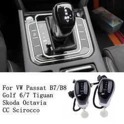 Automatic Gear Shift Knob DSG AT White LED Electronic Shift Lever Handball for Golf 6 7 Passat CC B7 Jetta Tiguan Touran