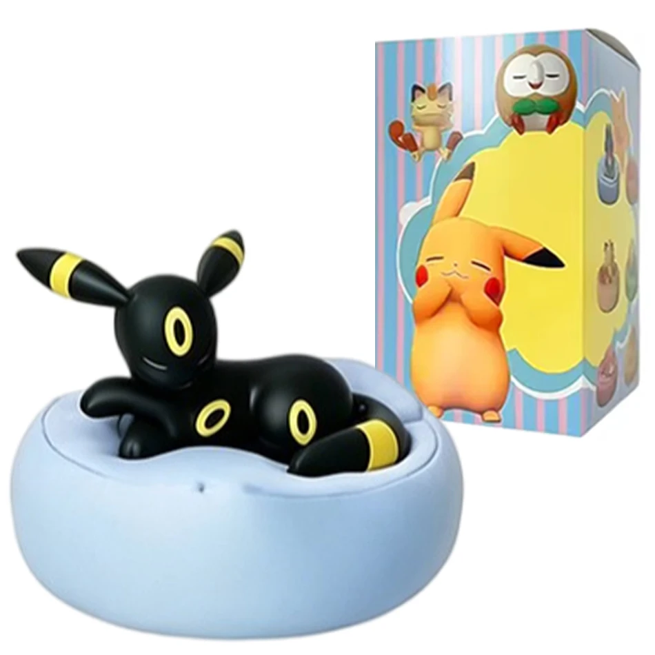 Heiß begehrte Anime-Figur Eevee Multi-Form-Serie Blindbox Desktop-Dekoration Ornament-Set Spielzeug Szenenbauteile Überraschungsgeschenk