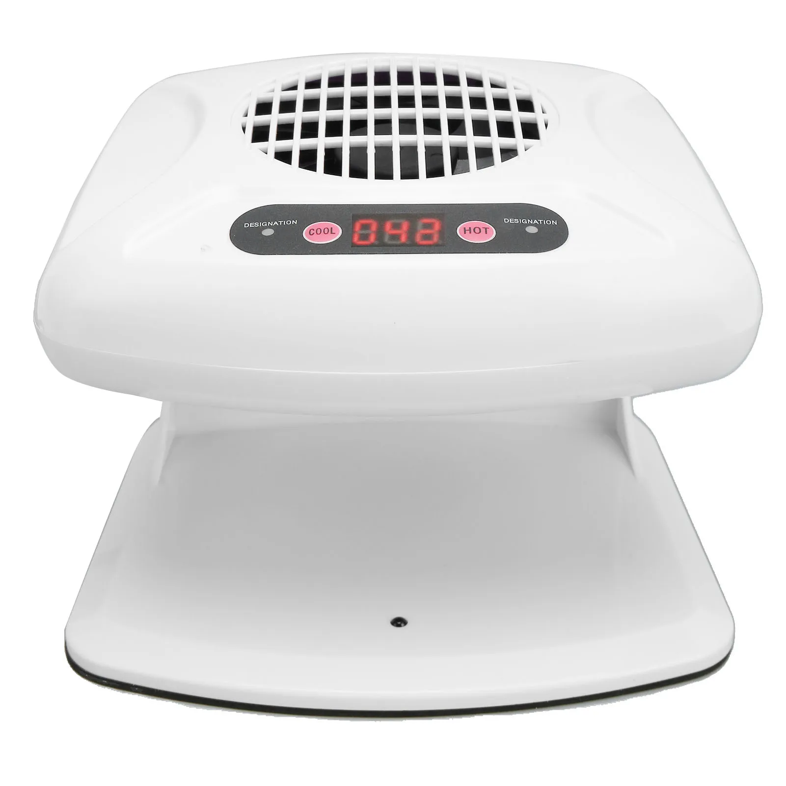 Nail Air Dryer Nail Blower Single Hand Nail Air Dryer Warm Cool Wind Automatic Sensor Nail Fan Blow Dryer for Home Salon White