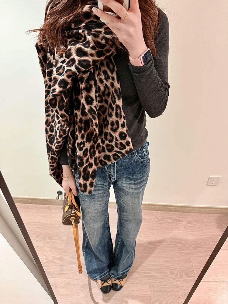 

Широкие брюки с высокой талией, прямой крой, джинсовые джинсы с талией в стиле ретро, женские зимние новые утягивающие свободные женские брюки