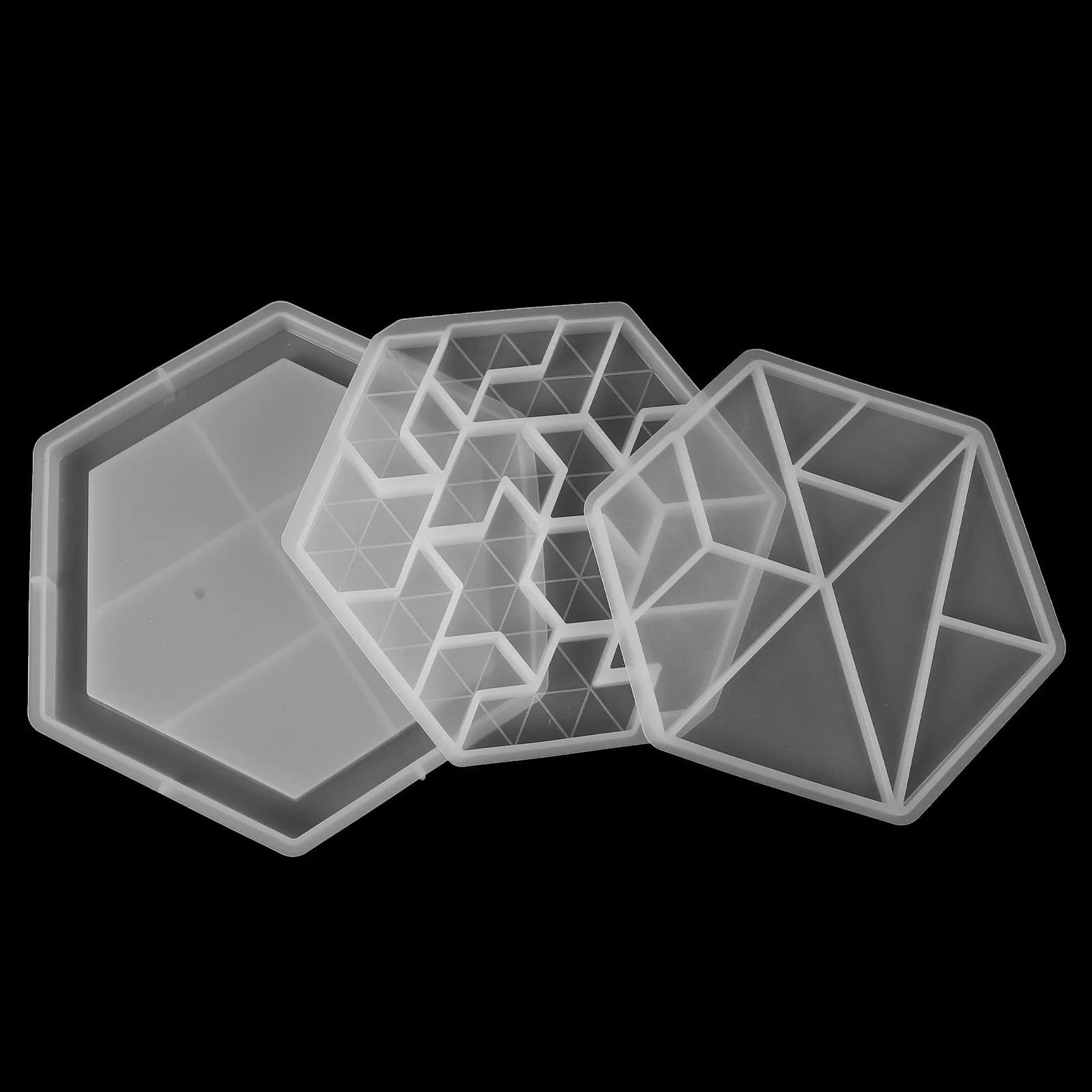 3Pcs Jigsaw Puzzle Molds DIY Manual Molds Premium Silicone Material Nondeformable Safe for Creative Crafts and Home Decor