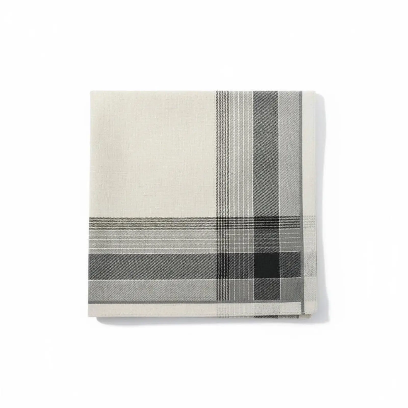 Soft Cotton Mens Handkerchief 3 Pack 43cm Plaid Pocket Square Suit Scarf Face Towel Formal Accessory for Professional Men