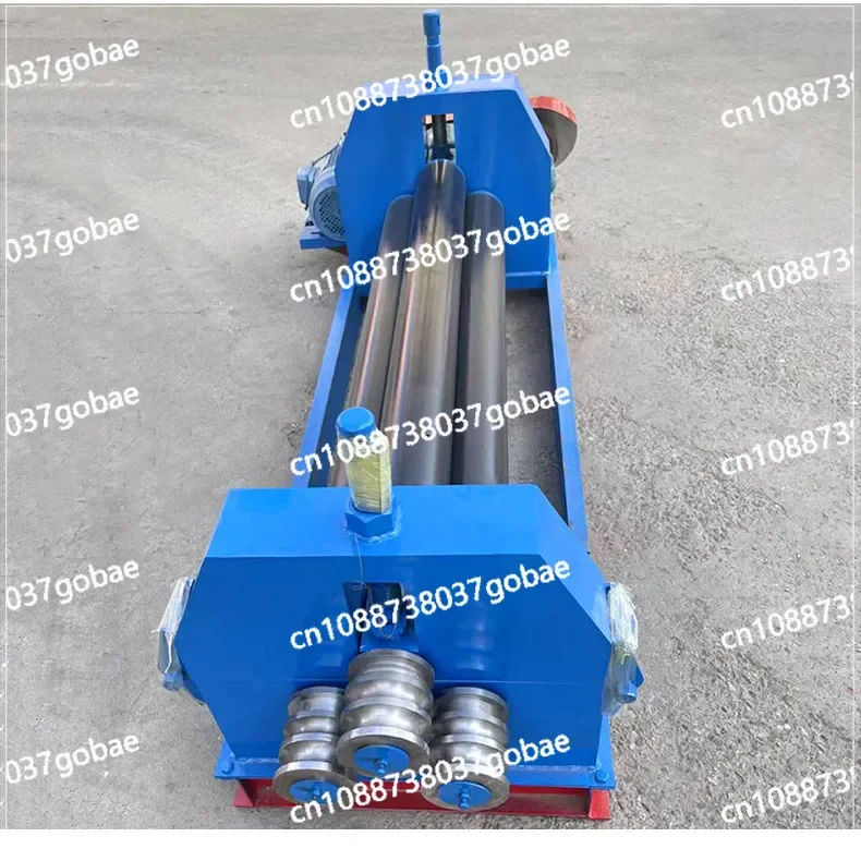 Three-roll Mechanical Hydraulic Plate Rolling Machine Automatic One-time Forming Electric