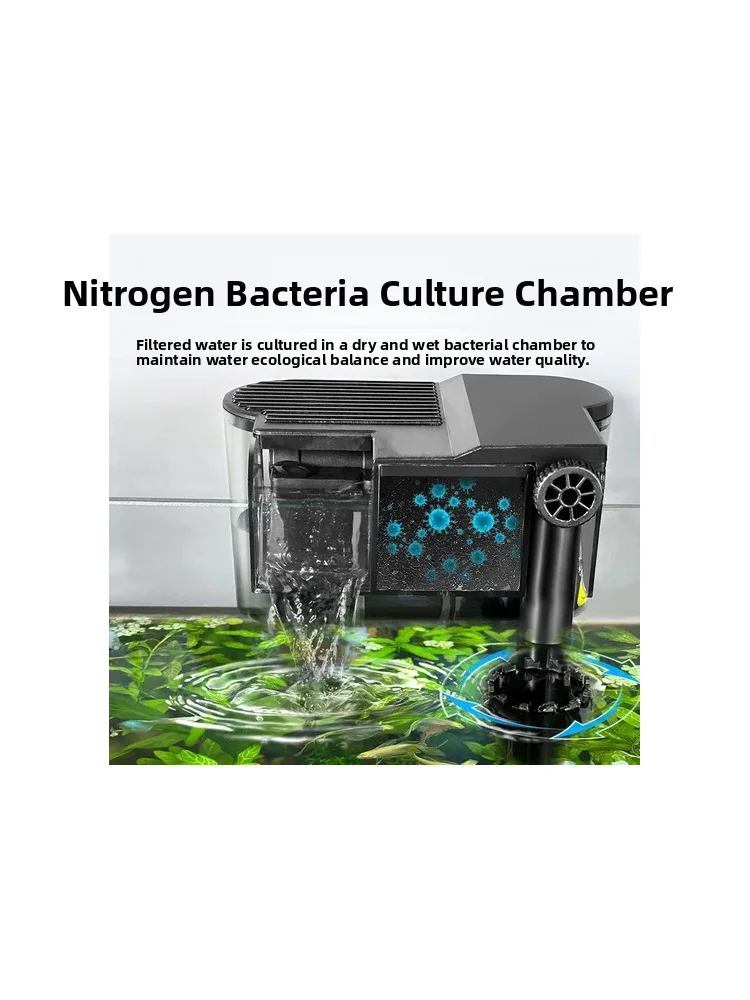 

Внешний аквариумный фильтр с бесшумным водяным насосом, система аэрации, дизайн с циркуляцией воды 3-в-1 для пресноводных и морских аквариумов.