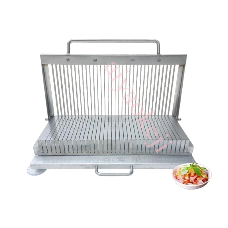 Stainless Steel vegetable Slicer Soft Food Cutter Lunch Meat Duck Blood Konjac Tofu Cold Noodle Slicing Machine