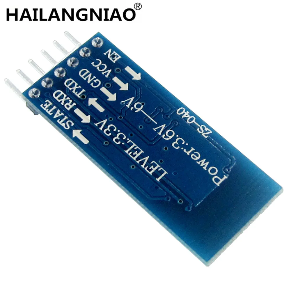 5 قطعة/الوحدة HC05 JY-MCU المضادة للعكس ، وحدة التمرير التسلسلي بلوتوث المتكاملة ، HC-05 السيد والعبد 6pin