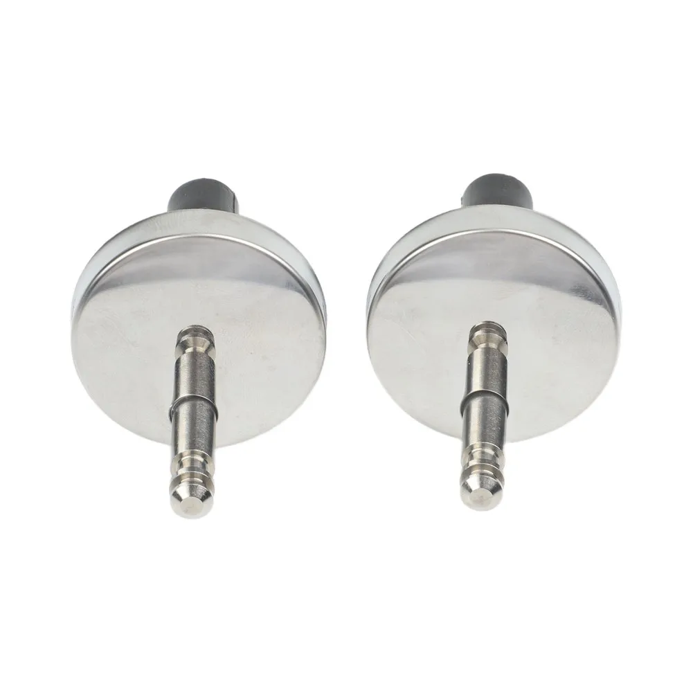 2 Pcs Stainless Steel Toilet Seat Hinges Pair With Soft Close Silent Release Fits Most Standard Back To Wall Or Wall Hung