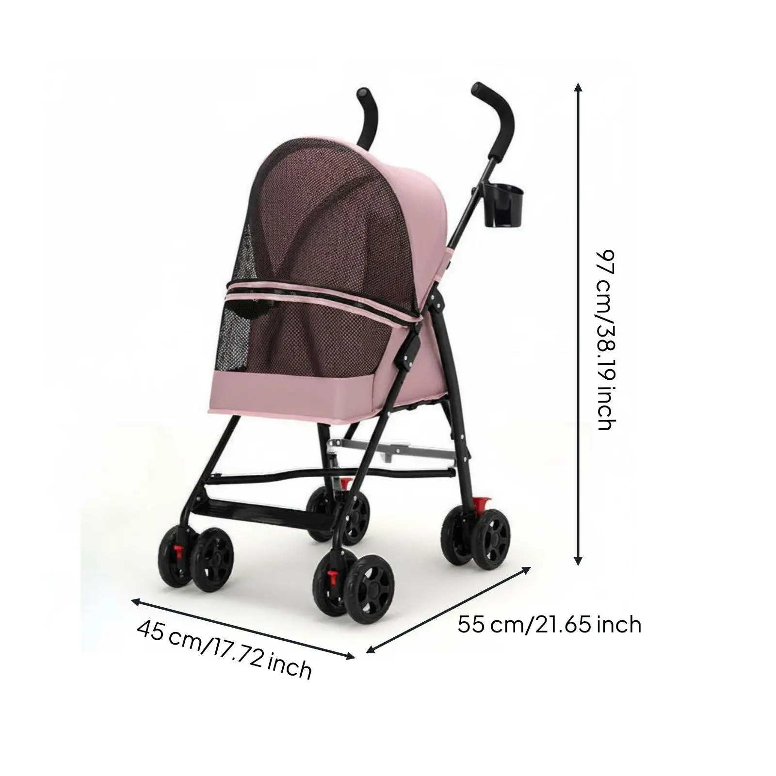 Foldable Carrier Lightweight Pet Dog Buggy Small Dog Stroller Cushion Travel Enclosure for Puppy Outings Foldable Carrier Lightweight Pet Dog Buggy Small Dog Stroller Cushion Travel Enclosure for Puppy Outings