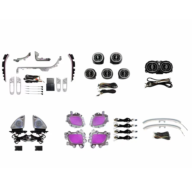 

For GLC X254 C-Class W206 Ambient Light 64 Color Ambient Light 4D Rotating High Pitched Backrest Armrest Light Atmosphere