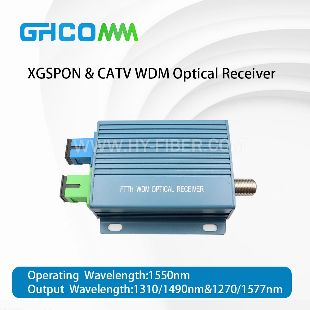 XGSPON & CATV WDM جهاز استقبال بصري 1270 / 1577 نانومتر عقدة سلبية