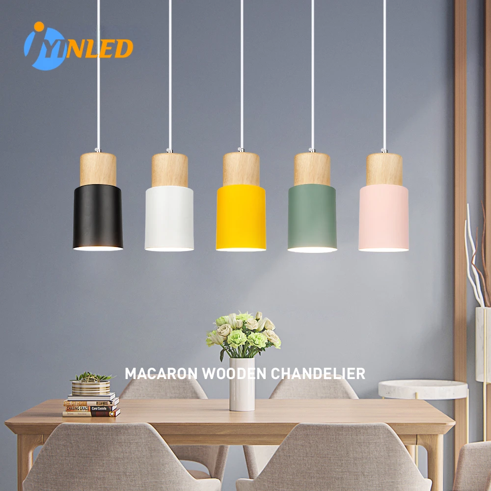 

Modern Pendant Lights Nordic Wood Light Loft Pendant Lamps E27 220V for Dinning Room Home Decoration Restaurant Lamp Hotel