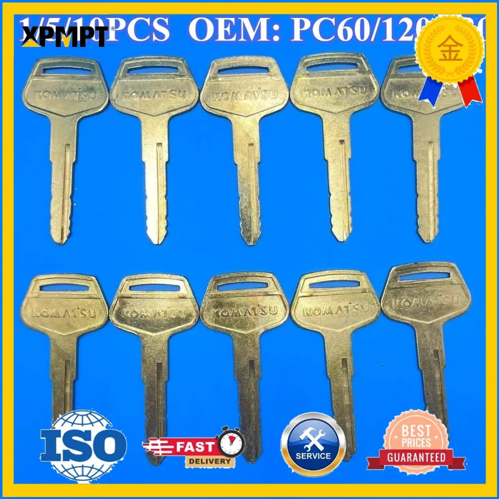 

1/5/10PCS For Excavator Accessories Komatsu Keys PC60/120/130/200/210/220/300/360-6-7-8