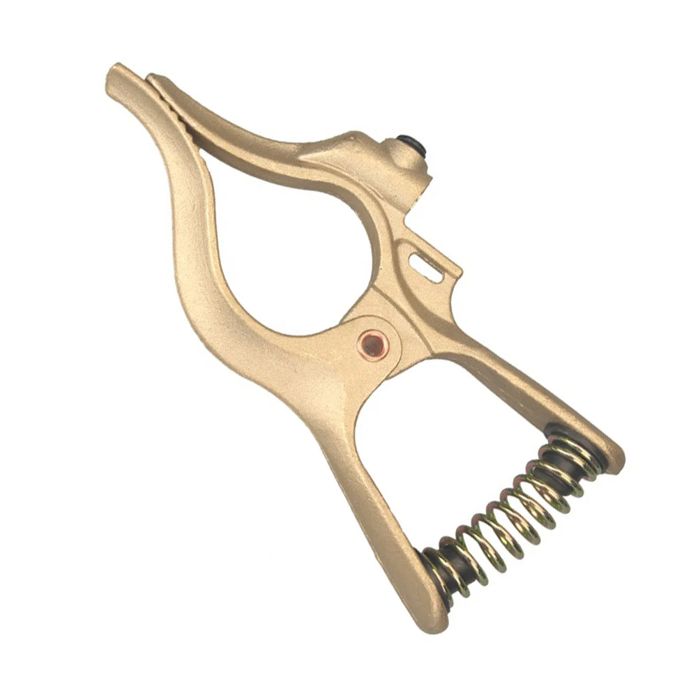 For Vehicle Repairs Brass Welding Ground Clamp Welding 500A Brass Grip 500A Current Capacity Brass Construction
