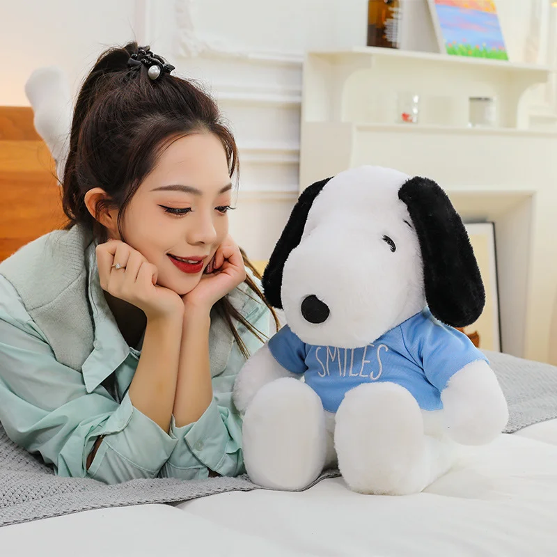 2026 Nuovo 35 centimetri Del Fumetto Sveglio Snoopy Peluche Cuscino Divano Schienale Peluche Bambola Regali Per I Bambini regalo di compleanno