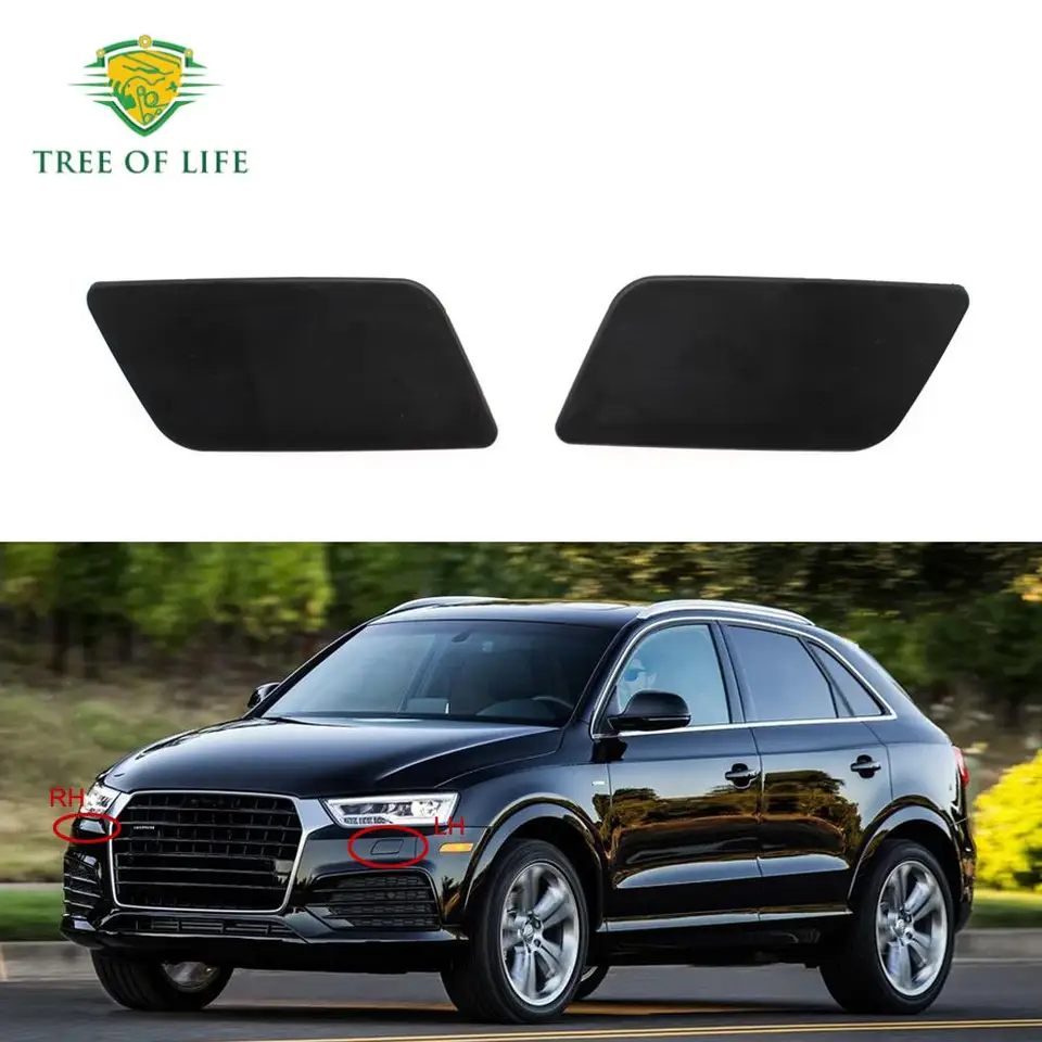 QASULER Couvercle Lave-Phare Audi Q3 2012-2018 - Bouchon Pare-Chocs Avant Droit 8U0955275 8U0955276