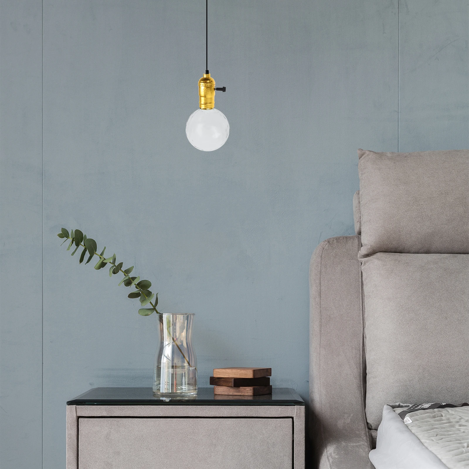 

2Pcs Lock Wire Lamp Socket Vintage Metal Light Socket Replacement with Bronze Finish for Table Floor Lamp DIY Fixture Retro Bulb